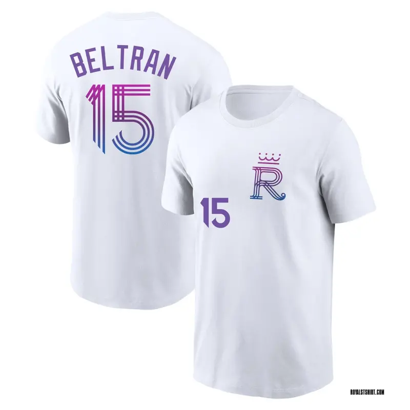 Youth Carlos Beltran Kansas City Royals White 2026 City Connect Name & Number T-Shirt