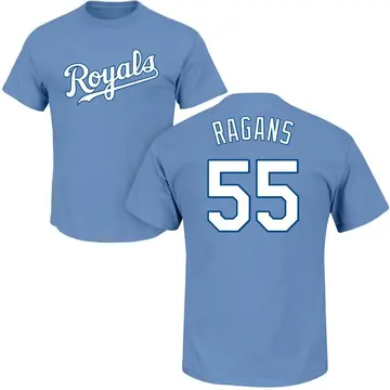 Youth Cole Ragans Kansas City Royals Roster Name & Number T-Shirt - Light Blue