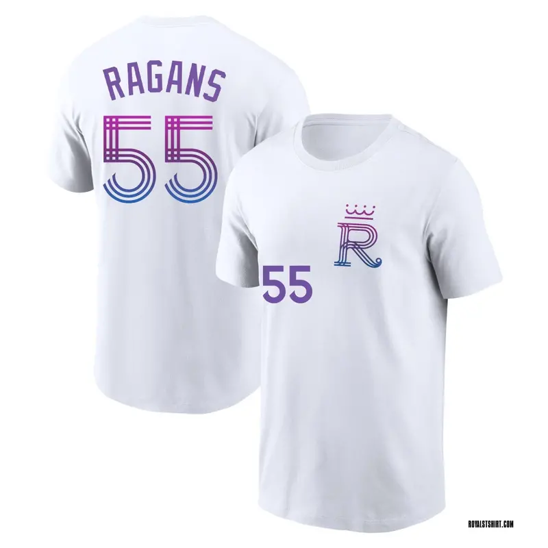 Youth Cole Ragans Kansas City Royals White 2026 City Connect Name & Number T-Shirt