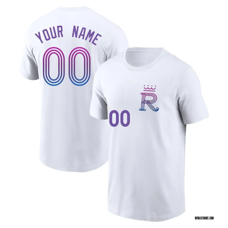 Youth Custom Kansas City Royals Custom White 2026 City Connect Name & Number T-Shirt