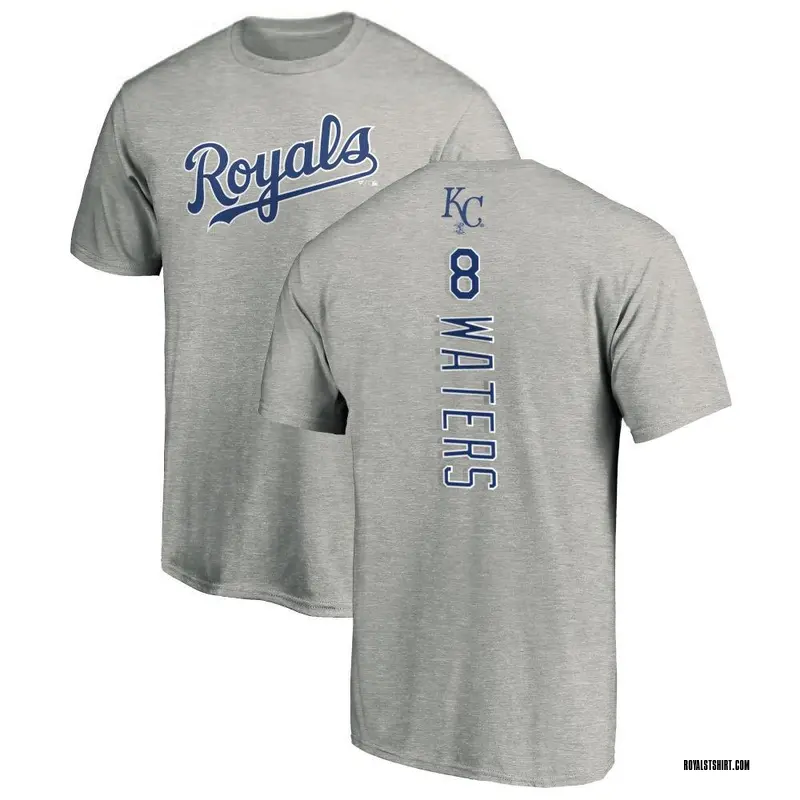 Youth Drew Waters Kansas City Royals Backer T-Shirt - Ash