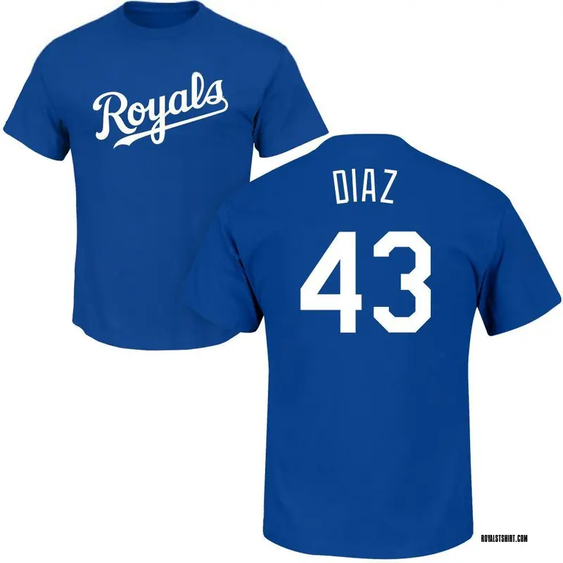 Youth Elias Diaz Kansas City Royals Roster Name & Number T-Shirt - Royal