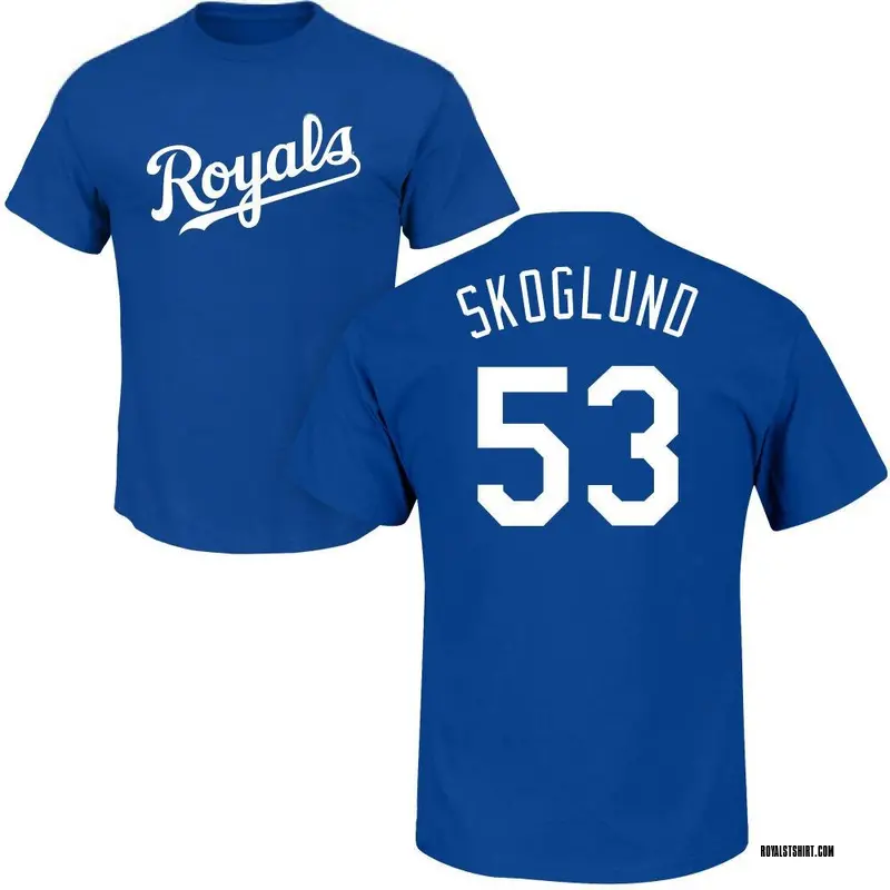 Youth Eric Skoglund Kansas City Royals Roster Name & Number T-Shirt - Royal