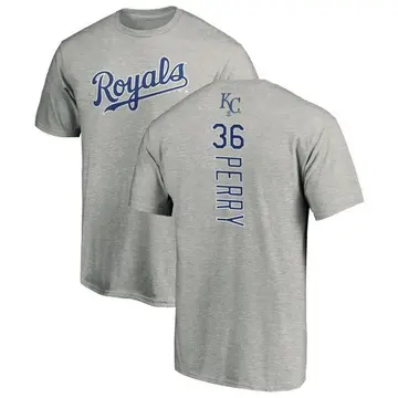 Youth Gaylord Perry Kansas City Royals Backer T-Shirt - Ash