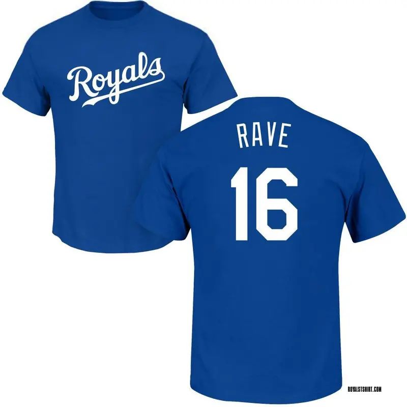 Youth John Rave Kansas City Royals Roster Name & Number T-Shirt - Royal