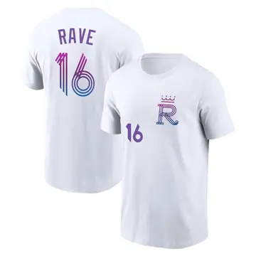 Youth John Rave Kansas City Royals White 2026 City Connect Name & Number T-Shirt