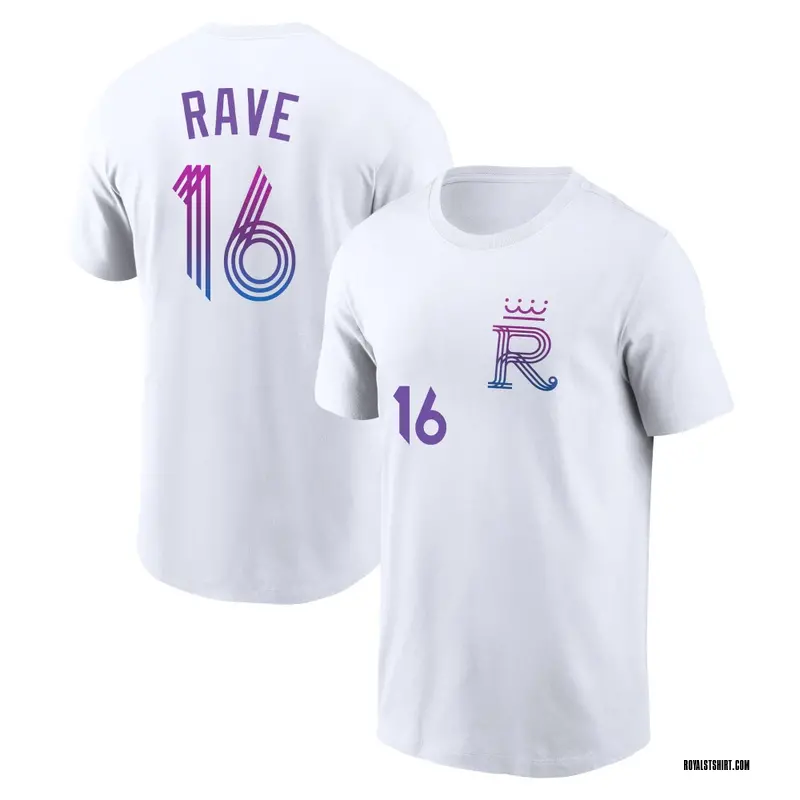 Youth John Rave Kansas City Royals White 2026 City Connect Name & Number T-Shirt