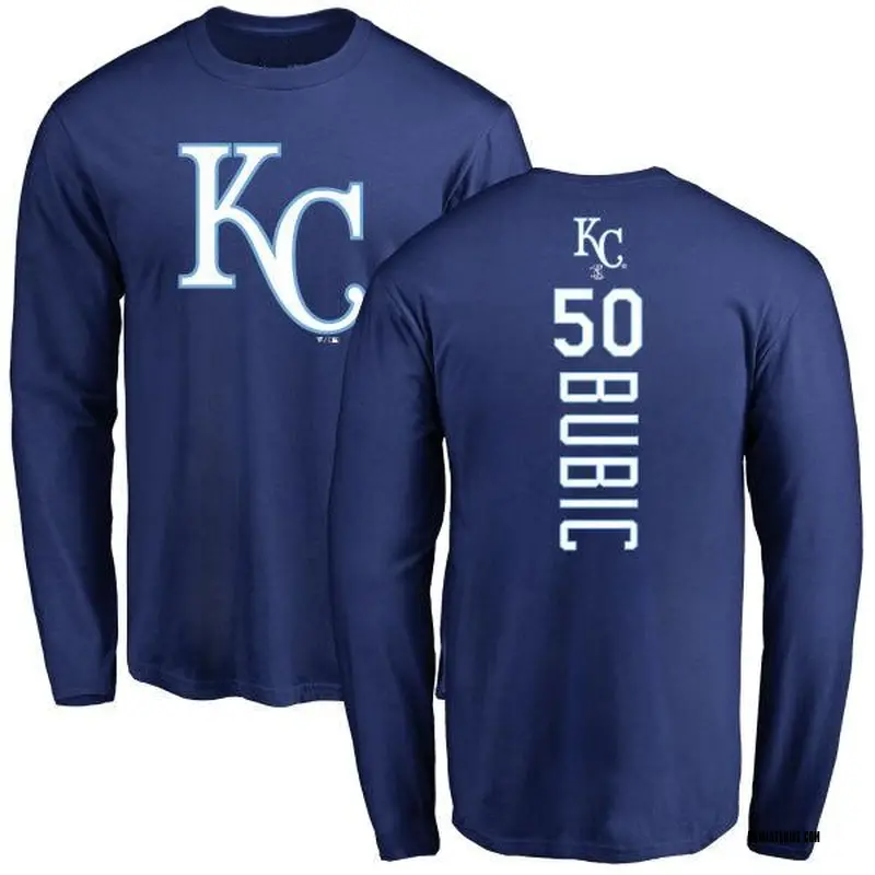 Youth Kris Bubic Kansas City Royals Backer Long Sleeve T-Shirt - Royal