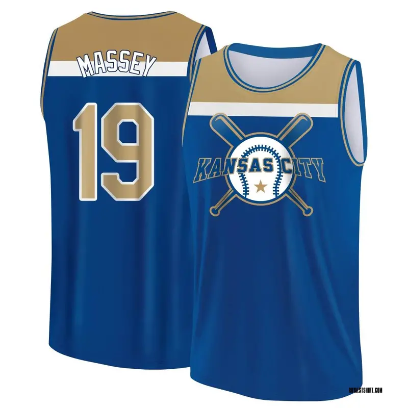 Youth Michael Massey Kansas City Royals Royal/Yellow Baseball Legend Tank Top