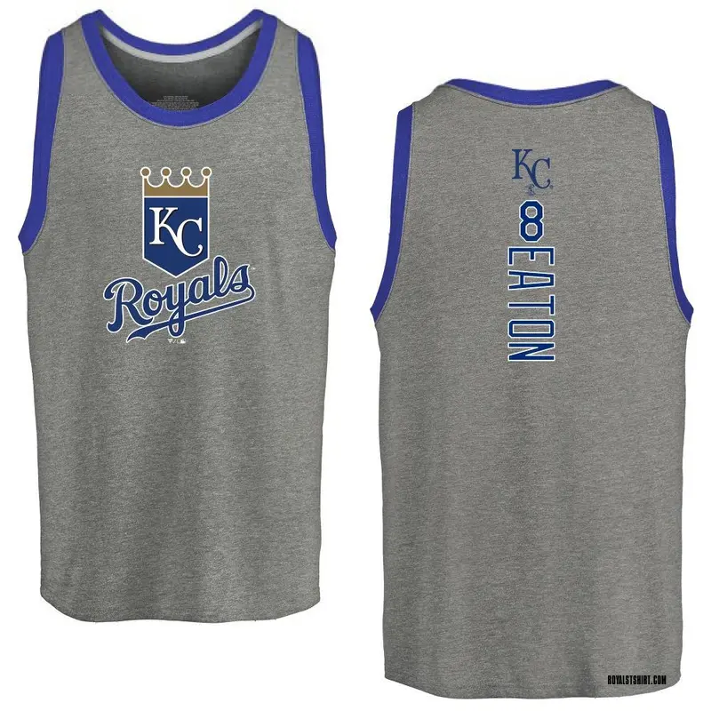 Youth Nathan Eaton Kansas City Royals Backer Tri-Blend Tank Top - Ash