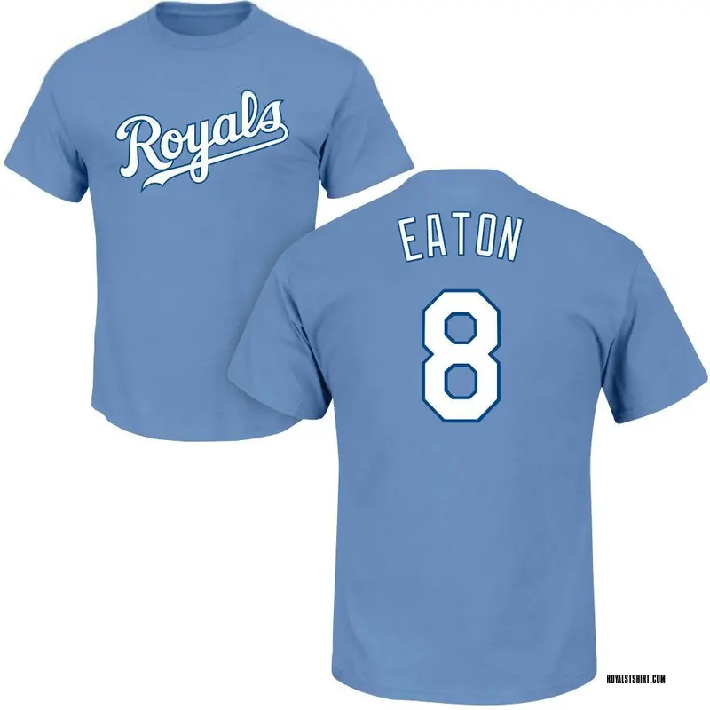Youth Nathan Eaton Kansas City Royals Roster Name & Number T-Shirt - Light Blue