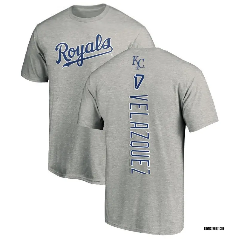 Youth Nelson Velazquez Kansas City Royals Backer T-Shirt - Ash