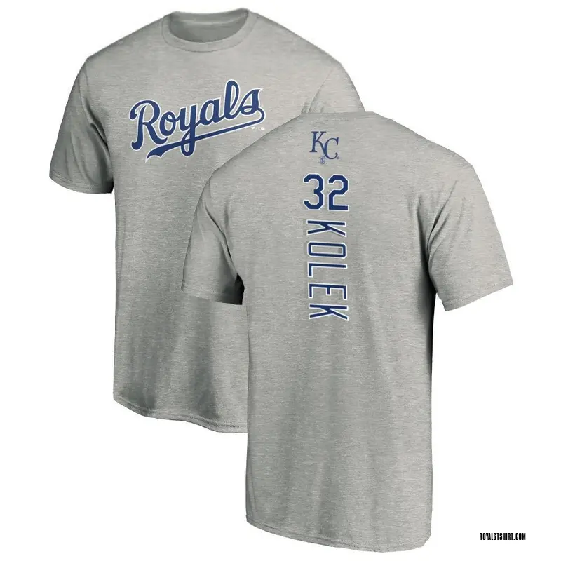 Youth Stephen Kolek Kansas City Royals Backer T-Shirt - Ash