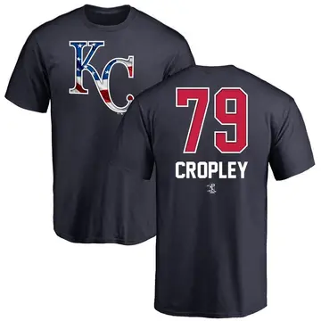 Youth Tyler Cropley Kansas City Royals Name and Number Banner Wave T-Shirt - Navy