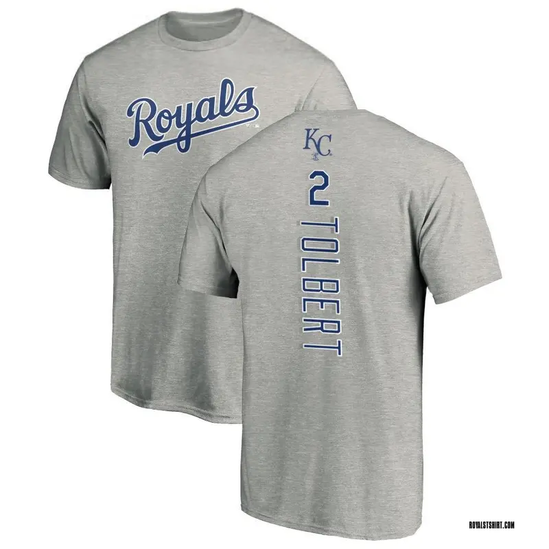 Youth Tyler Tolbert Kansas City Royals Backer T-Shirt - Ash