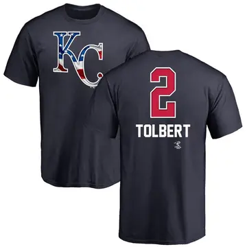 Youth Tyler Tolbert Kansas City Royals Name and Number Banner Wave T-Shirt - Navy