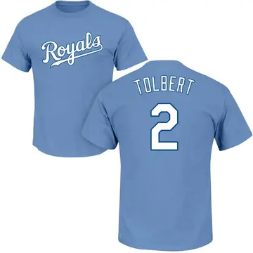 Youth Tyler Tolbert Kansas City Royals Roster Name & Number T-Shirt - Light Blue