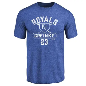 Youth Zack Greinke Kansas City Royals Base Runner Tri-Blend T-Shirt - Royal